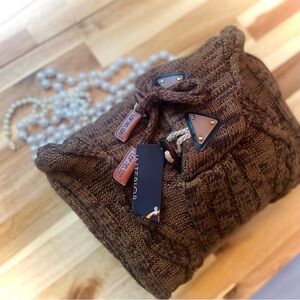 LEIF NELSON | S | Knit Unisex Hooded Drawstring Wood Toggle Sweater